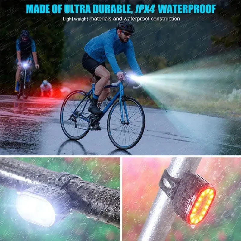 Front Rear Bike Lights Recharg - Bike Light Front Rear 评论和价格
